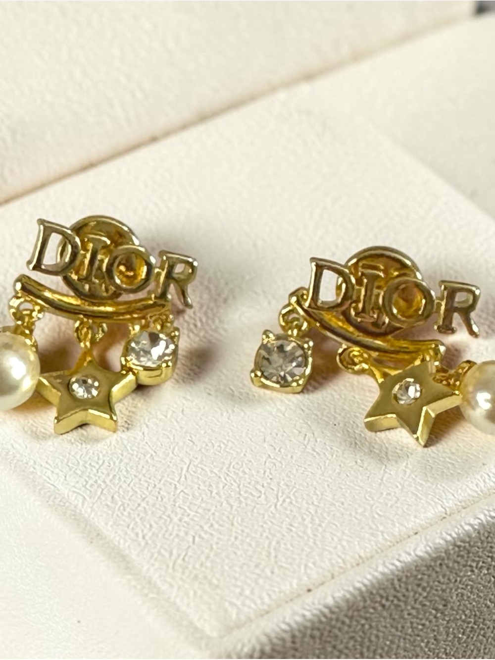 Dio(r)evolution Drop Earrings with Star & Crystal Charms